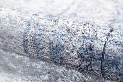 Grey Area Rug – Digital Print Frame Carpet | Antibacterial, Non Slip, Washable