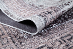 Digital Print Area Rug – Brown Non Slip Carpet With Antibacterial, Antiallergic Features