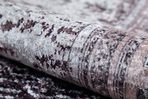 Digital Print Area Rug – Brown Non Slip Carpet With Antibacterial, Antiallergic Features