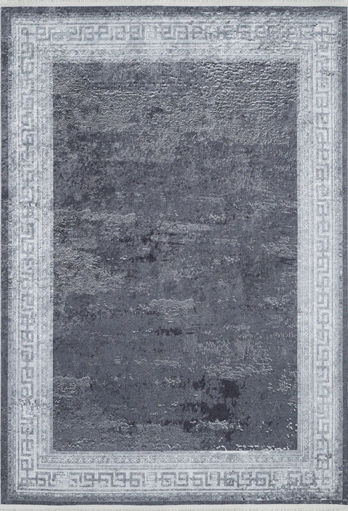 Grey Frame Area Rug – Digital Print Rug | Non Slip, Antibacterial Carpet