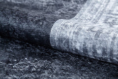 Grey Frame Area Rug – Digital Print Rug | Non Slip, Antibacterial Carpet