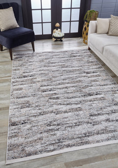 Modern Area Rug – Grey Digital Print Rug | Antibacterial, Non Slip Floor Mat