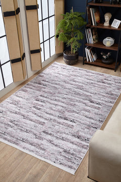 Pink Modern Area Rug – Digital Print Carpet | Non Slip, Washable, Antibacterial