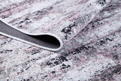 Pink Modern Area Rug – Digital Print Carpet | Non Slip, Washable, Antibacterial