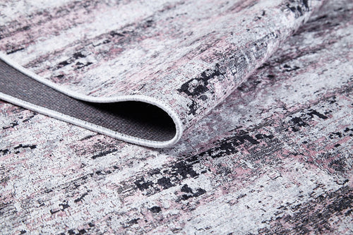 Pink Modern Area Rug – Digital Print Carpet | Non Slip, Washable, Antibacterial