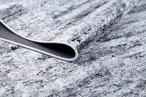 Modern Digital Area Rug – Grey Antibacterial Non Slip Carpet for Living Room