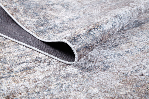 Modern Area Rug – Grey Digital Print Carpet | Non Slip, Antibacterial Floor Rug