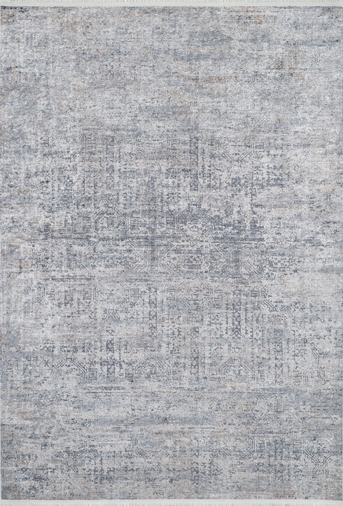 Modern Digital Area Rug – Grey Non Slip Antibacterial Carpet for Living Room