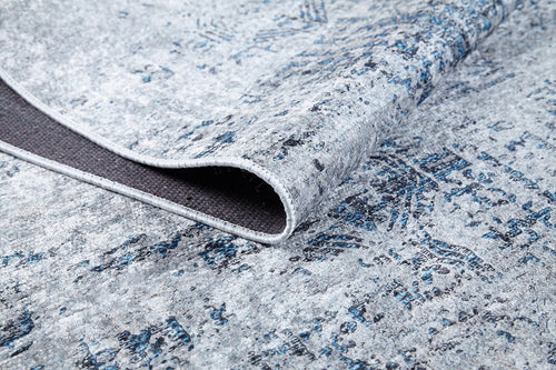 Modern Area Rug – Grey Digital Print Rug | Antibacterial Non Slip Carpet