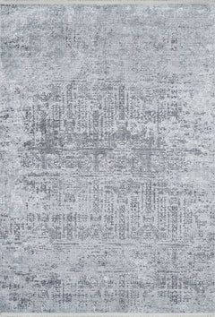 Modern Digital Print Rug – Grey Area Rug | Non Slip, Antibacterial Carpet