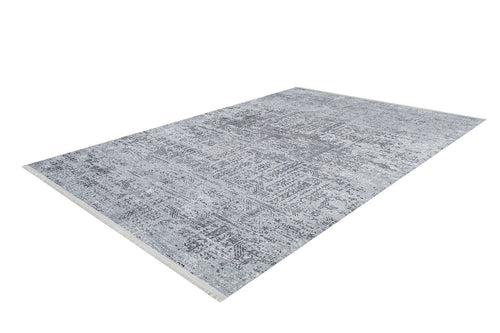 Modern Digital Print Rug – Grey Area Rug | Non Slip, Antibacterial Carpet