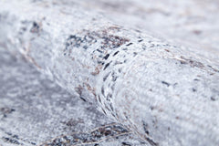 Grey Area Rug - Classic Digital Print Carpet, Non Slip & Antibacterial Floor Covering