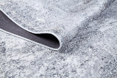 Grey Area Rug - Classic Digital Print Non Slip Antibacterial Carpet for Living Room