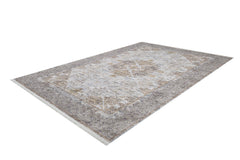 Classic Area Rug - Brown Digital Print Carpet | Non Slip, Antibacterial, Washable