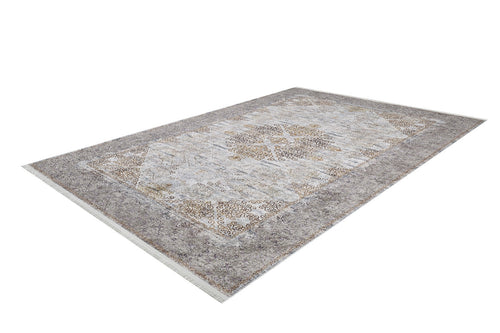 Classic Area Rug - Brown Digital Print Carpet | Non Slip, Antibacterial, Washable