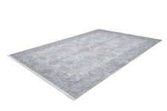 Digital Print Area Rug - Grey Classic Style Non Slip Antibacterial Carpet