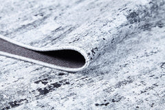 Modern Digital Print Rug – Grey Area Rug | Non Slip, Antibacterial, Washable Carpet