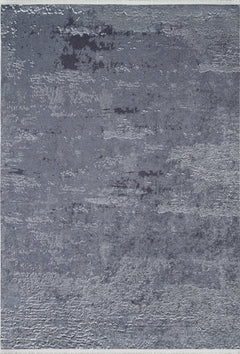 Modern Digital Print Rug - Anthracite Area Rug With Non Slip, Antibacterial Design