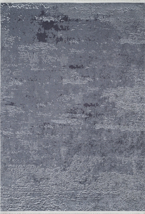 Modern Digital Print Rug - Anthracite Area Rug With Non Slip, Antibacterial Design