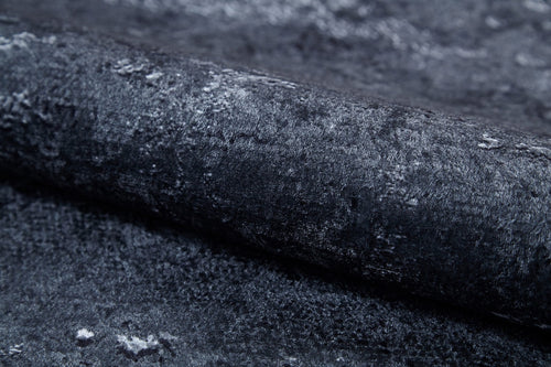 Modern Digital Print Rug - Anthracite Area Rug With Non Slip, Antibacterial Design