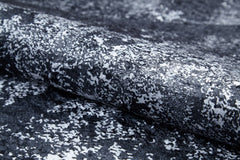 Digital Print Area Rug - Anthracite Striped Non Slip Washable Carpet