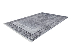 Sangli Grey Frame Digital Print Area Rug