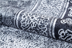 Sangli Grey Frame Digital Print Area Rug