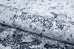 Modern Digital Print Rug – Grey Area Rug | Non Slip, Antibacterial Carpet