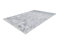 Modern Digital Area Rug – Grey Non Slip Washable Carpet for Living Room