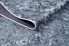 Modern Area Rug – Anthracite Digital Print Carpet | Non Slip, Washable Floor Covering