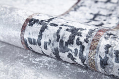 Dombivali Grey Frame Digital Print Area Rug