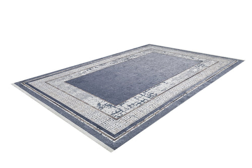 Grey Digital Area Rug – Stylish Grey Frame Carpet With Antibacterial, Non Slip Features