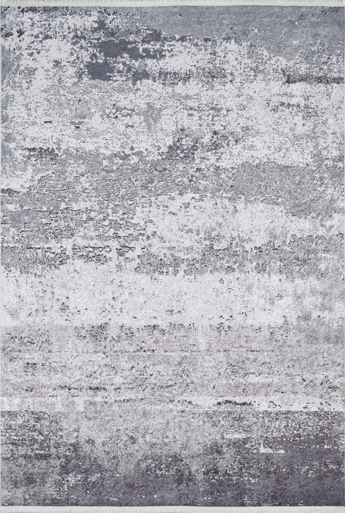 Modern Area Rug – Anthracite Digital Print Carpet | Non Slip Washable Floor Mat