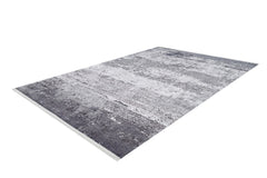 Modern Area Rug – Anthracite Digital Print Carpet | Non Slip Washable Floor Mat