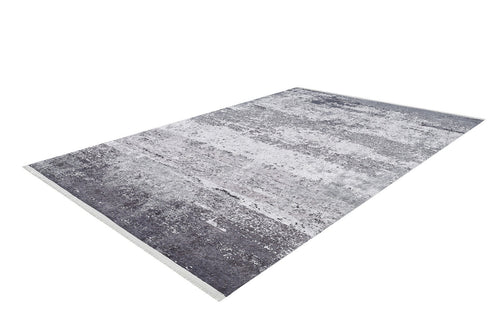 Modern Area Rug – Anthracite Digital Print Carpet | Non Slip Washable Floor Mat