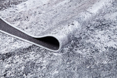 Modern Area Rug – Anthracite Digital Print Carpet | Non Slip Washable Floor Mat