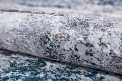 Blue Modern Area Rug - Digital Print Non Slip Antibacterial Carpet for Living Room