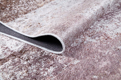 Modern Digital Area Rug – Brown Non Slip Antibacterial Carpet for Living Room