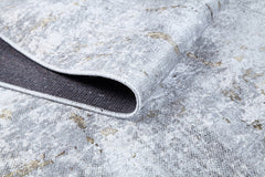 Modern Digital Area Rug - Grey Non Slip Antibacterial Carpet for Living Room