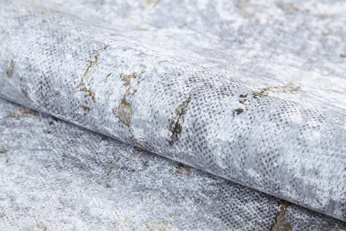 Modern Digital Area Rug - Grey Non Slip Antibacterial Carpet for Living Room