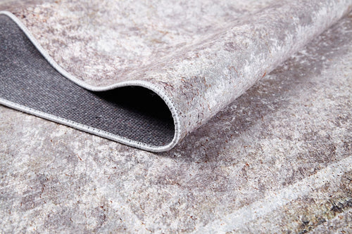 Ravalpindi Beige Frame Digital Print Area Rug