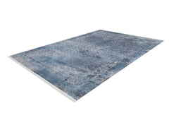 Blue Frame Area Rug - Digital Print Rug | Antibacterial, Non Slip, Dust Free Carpet