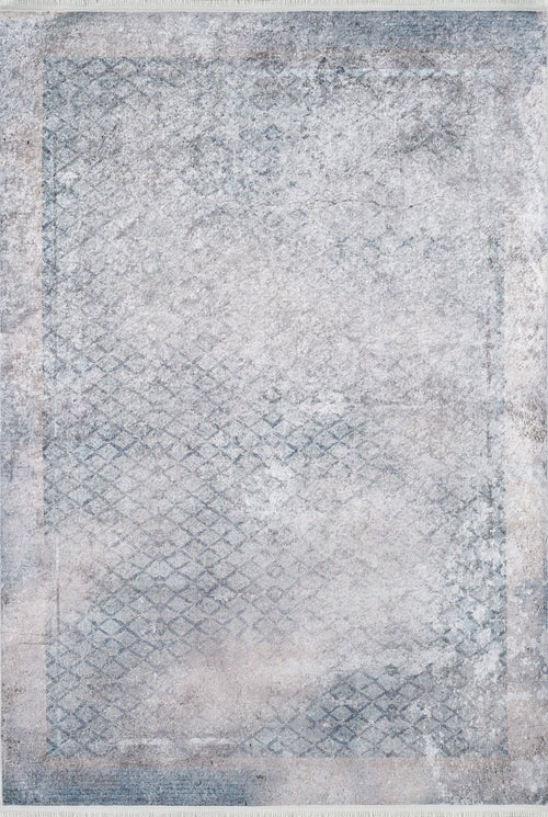 Modern Area Rug - Blue Digital Print Carpet | Antibacterial, Non Slip, Washable