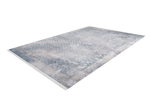 Modern Area Rug - Blue Digital Print Carpet | Antibacterial, Non Slip, Washable