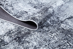 Modern Digital Area Rug - Grey Non Slip Washable Carpet for Living Room