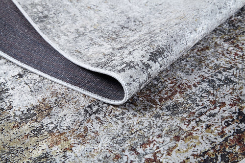 Digital Print Area Rug – Modern Beige Non Slip Antibacterial Carpet for Living Room