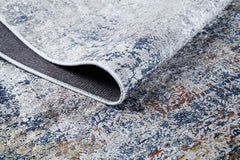 Modern Area Rug – Blue Digital Print Carpet | Antibacterial, Non-Slip, Washable Floor Covering