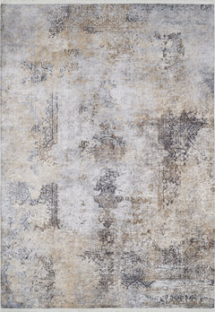 Kirman Grey Modern Digital Print Area Rug