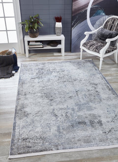 Modern Area Rug – Grey Digital Print Carpet | Non Slip, Antibacterial Floor Covering