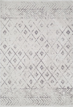 Beige Geometric Area Rug – Digital Print Rug | Non Slip, Antibacterial Carpet